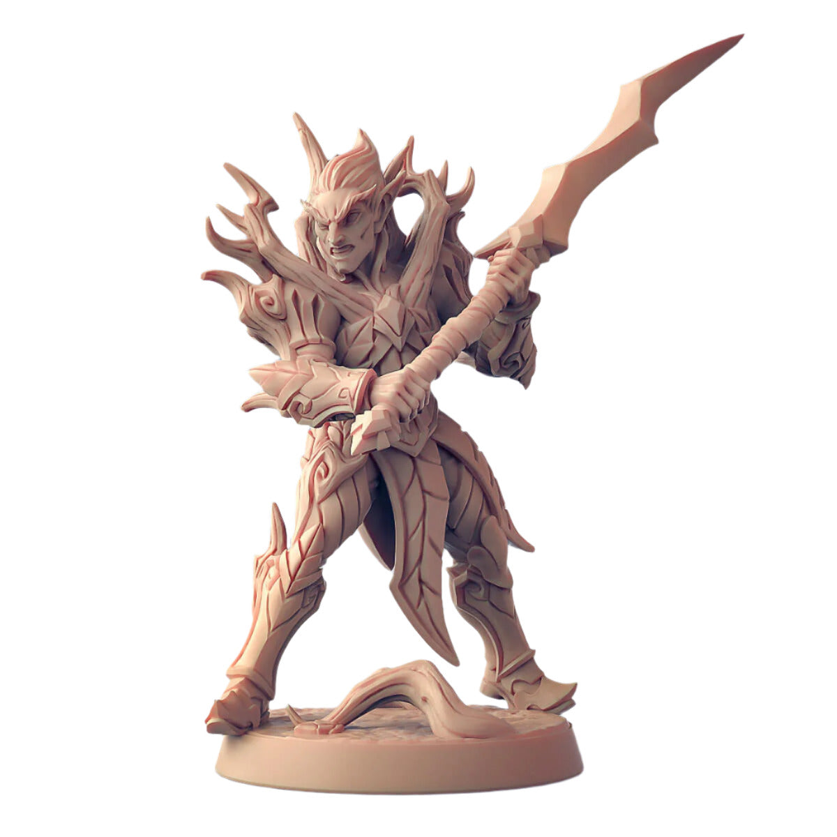 sylvan elf warrior miniature