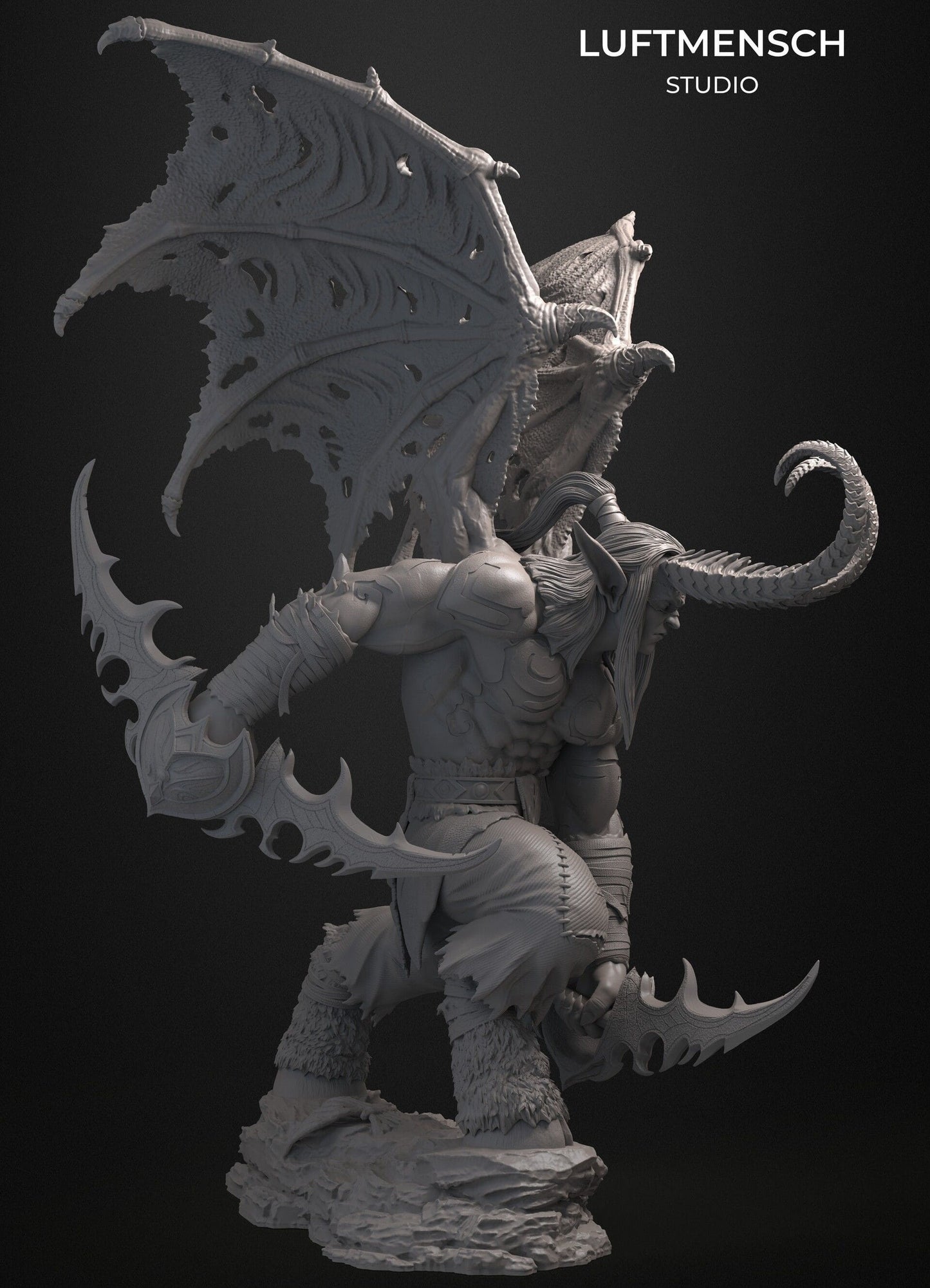 Illidan Stormrage Figure - World of Warcraft Inspired Collectible