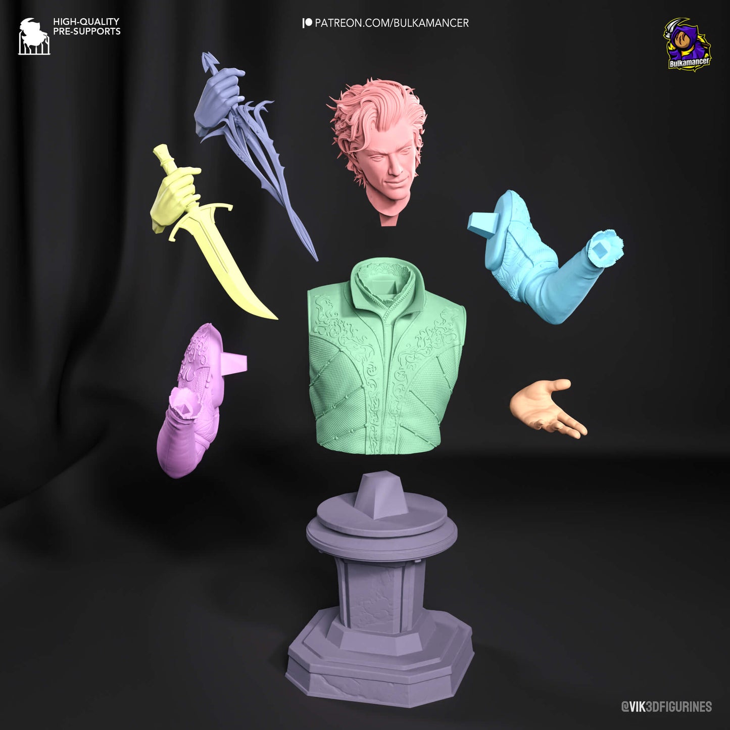 Astarion Bust - Baldur's Gate Figurine