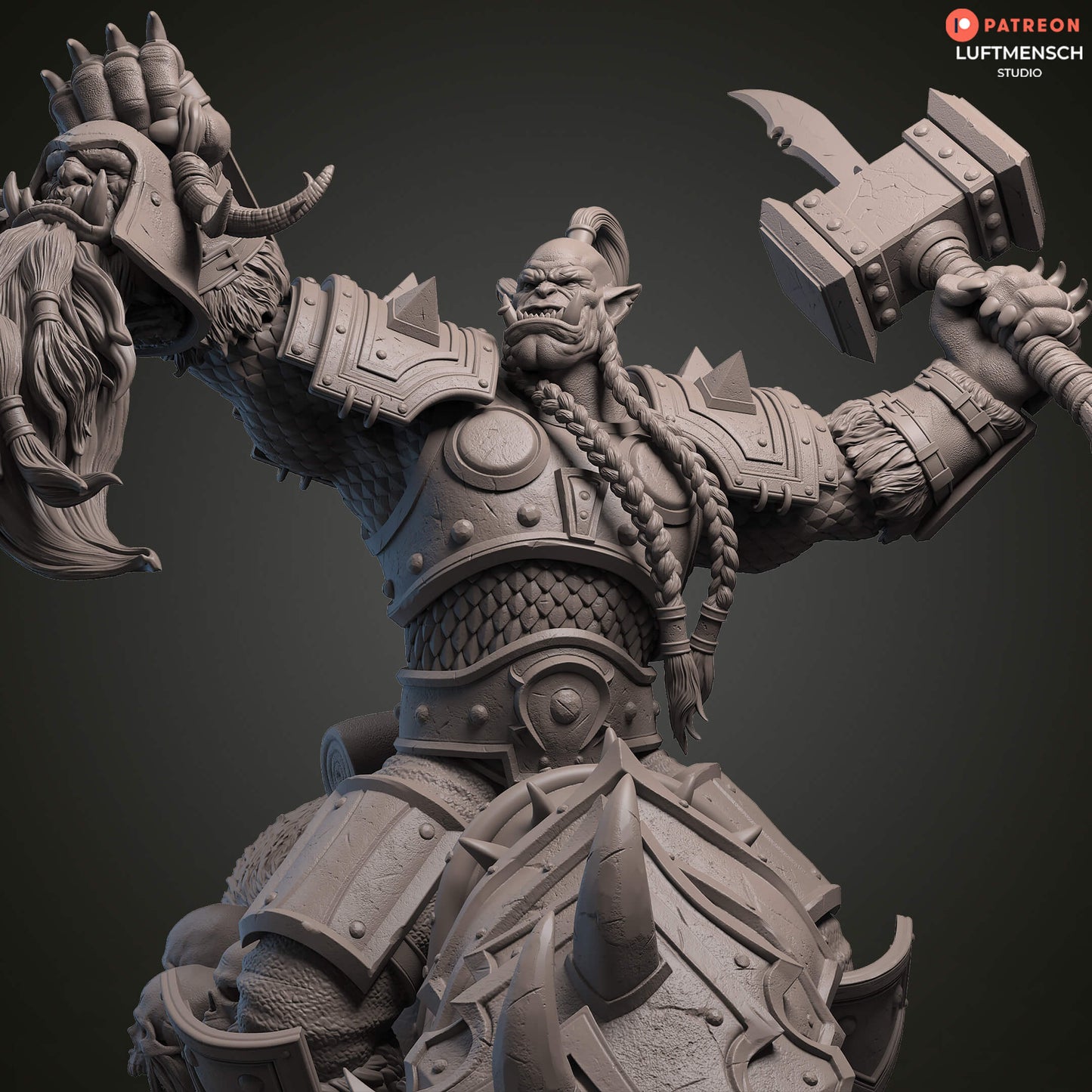 Orgrim Doomhammer Figurine - World of Warcraft Inspired Collectible