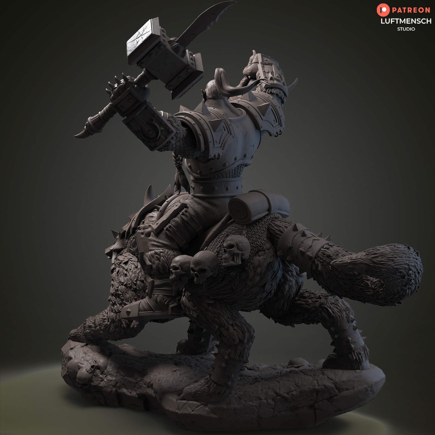 Orgrim Doomhammer Figurine - World of Warcraft Inspired Collectible