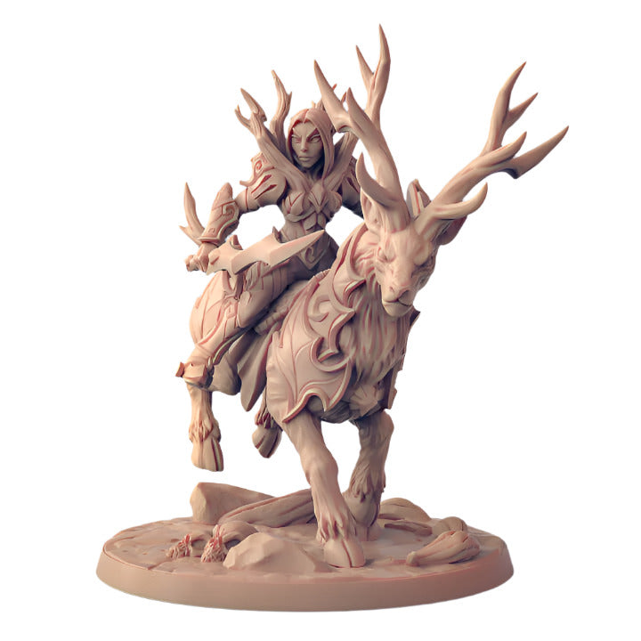 sylvan stag rider miniature