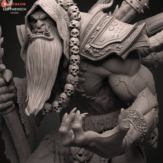 Gul'dan Figurine - World of Warcraft Inspired Collectible