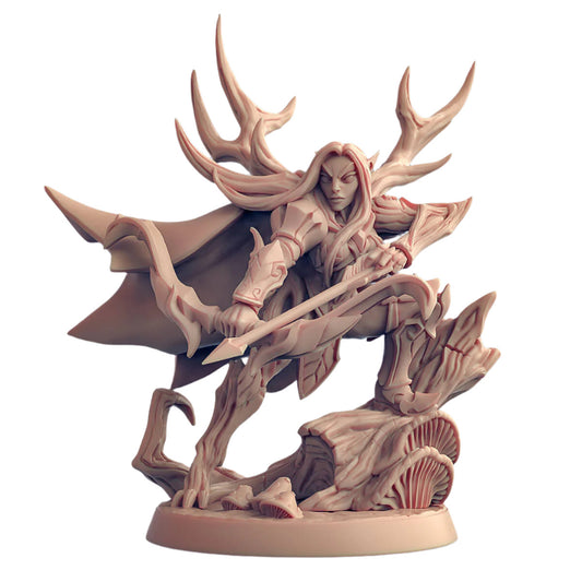 Feralia the Stag elf miniature