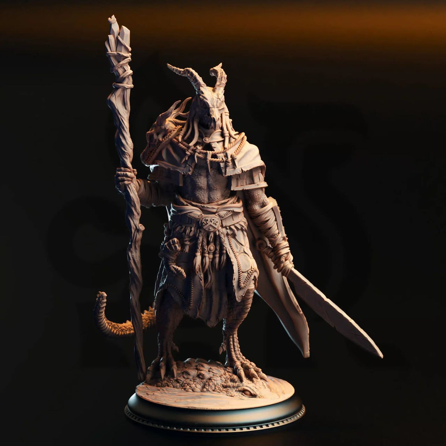 Horzin Ashen-Palm – Black Dragonborn Druid