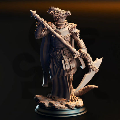 Ilvias the Reaper – Silver Dragonborn Warlock