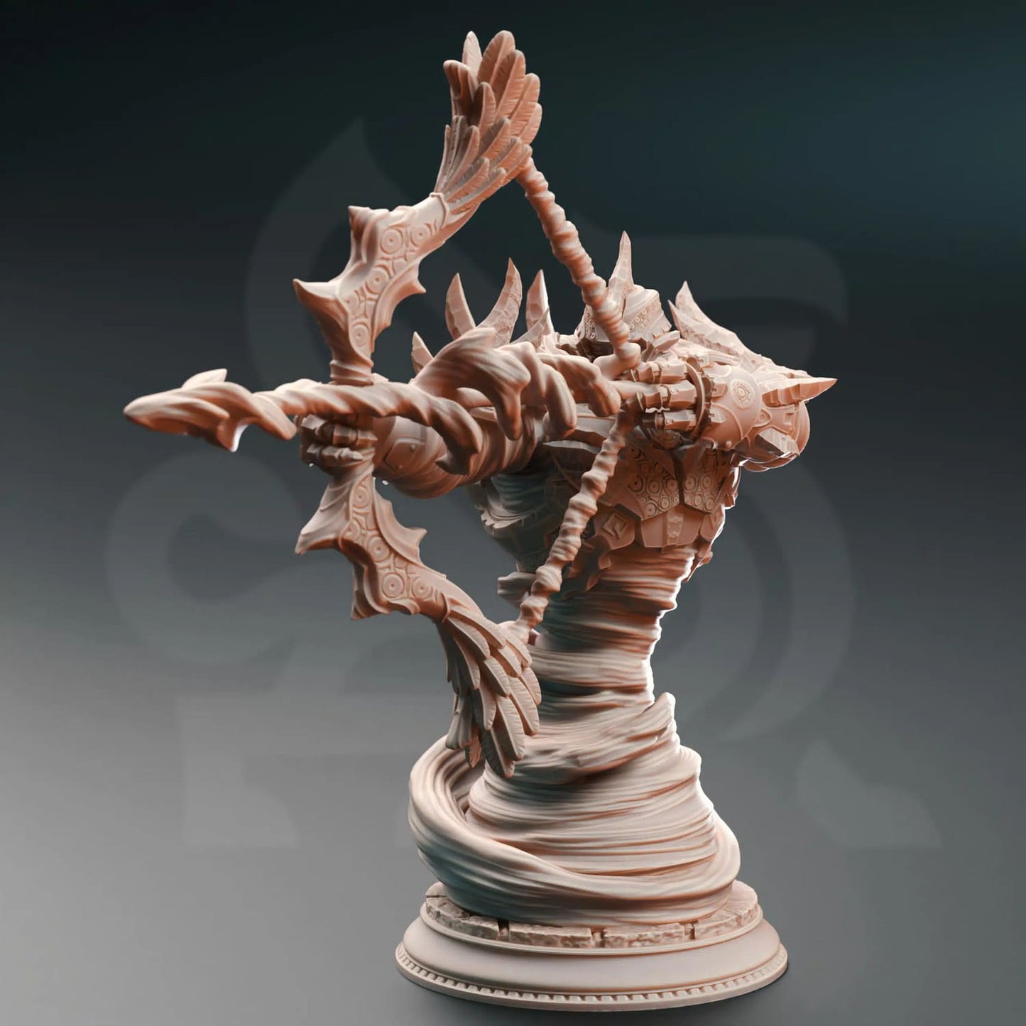 Elemental myrmidon miniature holding a bow