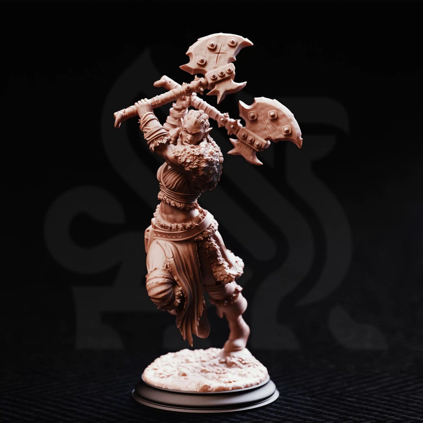 Tekrana of the Bloodfangs – Half-Orc Barbarian