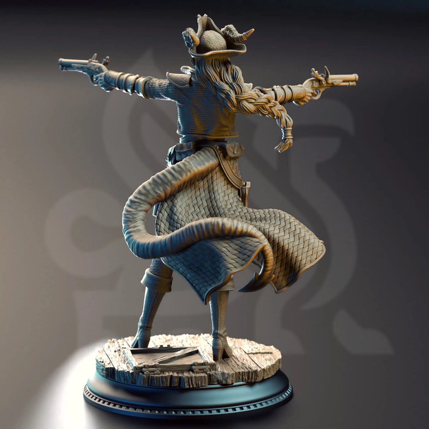 Trixie “Sureshot” Kelpie – Pirate Tiefling Gunslinger