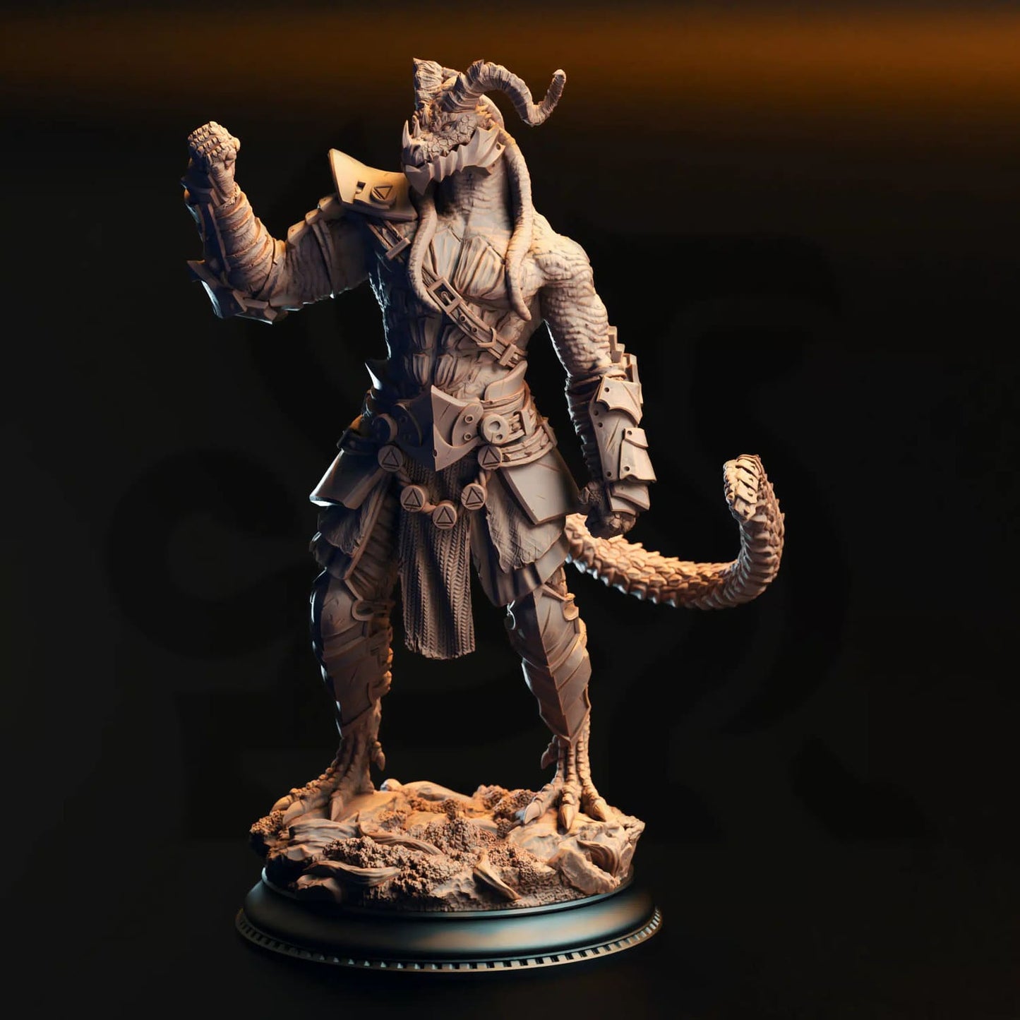 Vaakrin Steeljaw – Black Dragonborn Fighter