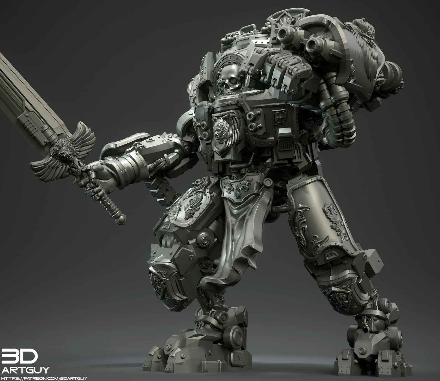 Judicator Dread Knight - Grimdark War Machine