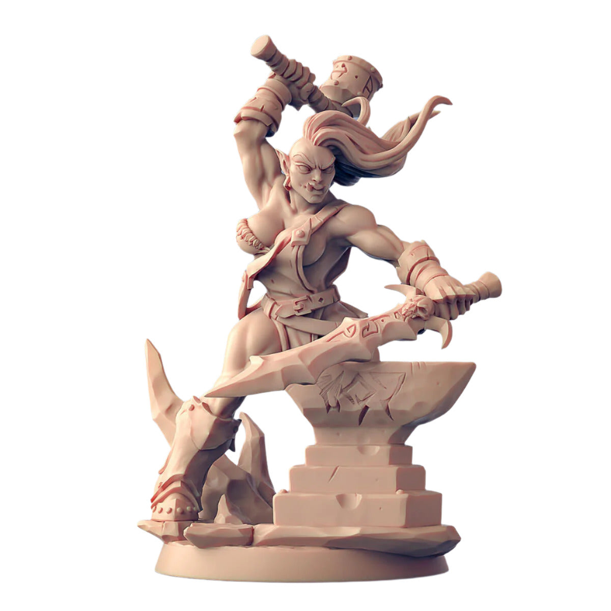 Orc blacksmith miniature