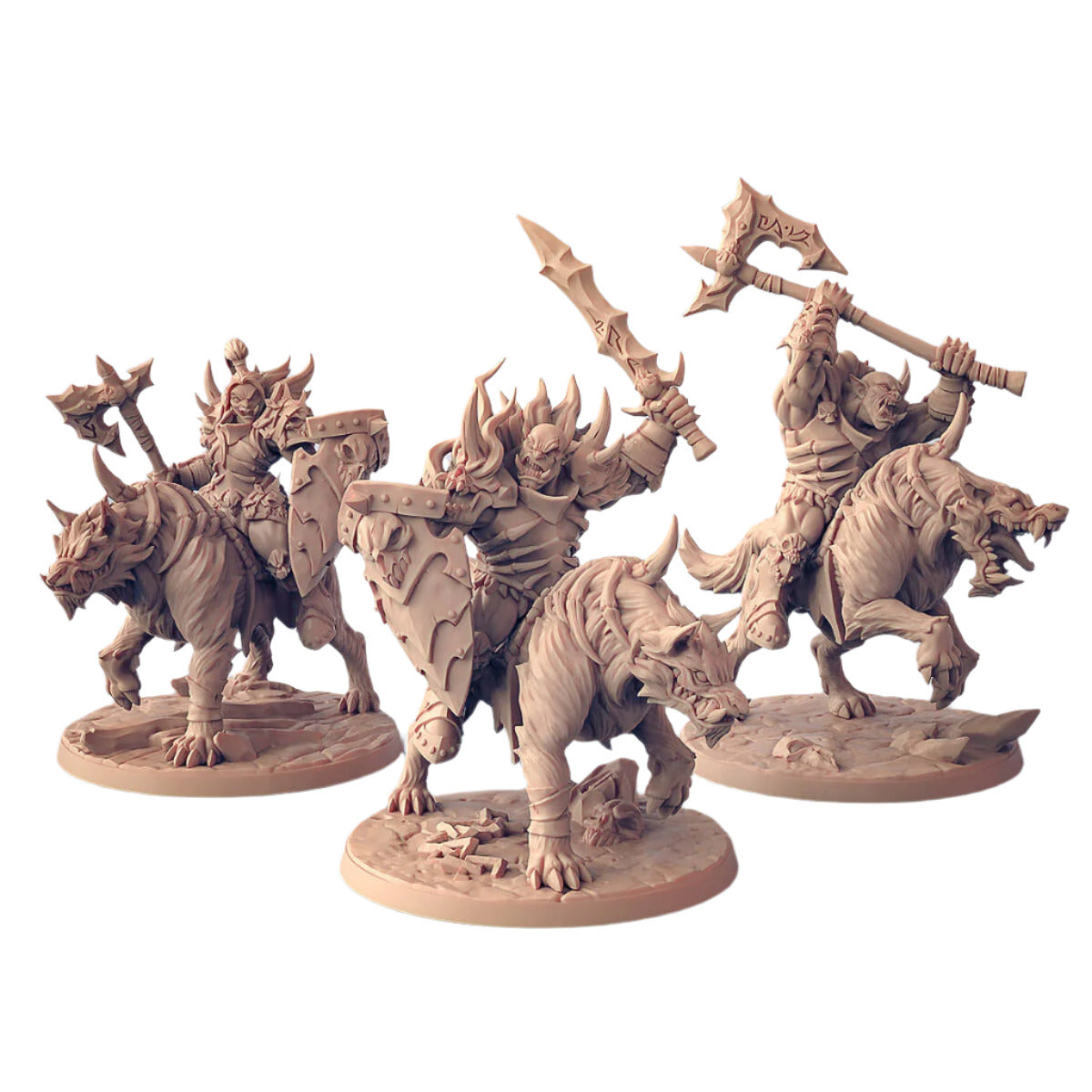 3 Orc warg riders